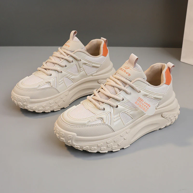 Damen sportliche Sneakers mit dämpfendem Sohlenprofil und atmungsaktiver Mesh-Oberfläche Heidi Mode - Image 2