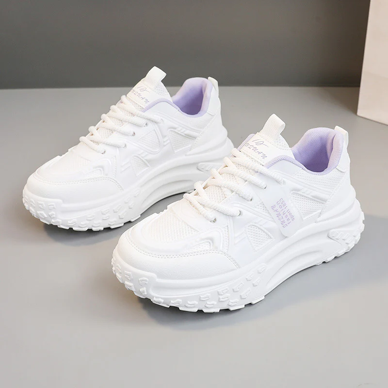 Damen sportliche Sneakers mit dämpfendem Sohlenprofil und atmungsaktiver Mesh-Oberfläche Heidi Mode - Image 7