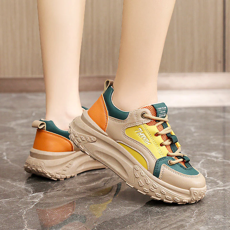 Damen Sportliche Sneakers mit dämpfendem Sohlenprofil und atmungsaktiver Mesh-Oberfläche Heidi Mode - Image 4