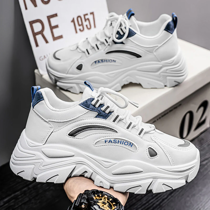 Damen Sportliche Sneakers mit dämpfendem Sohlenprofil und atmungsaktiver Oberflächenstruktur Heidi Mode