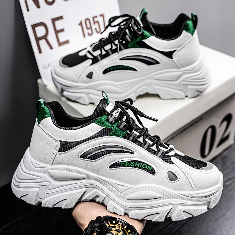 Damen Sportliche Sneakers mit dämpfendem Sohlenprofil und atmungsaktiver Oberflächenstruktur Heidi Mode - Image 2