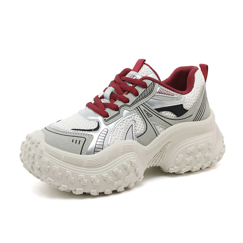 Damen Sportliche Sneakers mit dämpfendem Sohlenprofil und innovativem Design Heidi Mode - Image 5
