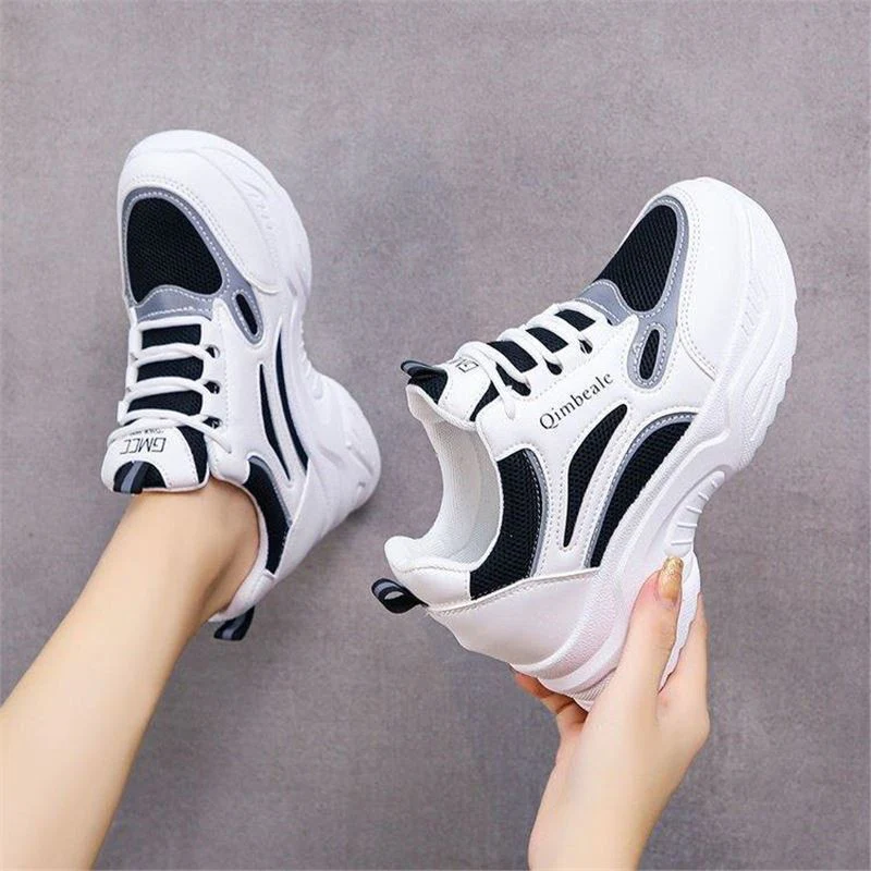 Damen Sportliche Sneakers mit dämpfender Laufsohle und atmungsaktiven Mesh-Einsätzen Heidi Mode - Image 7