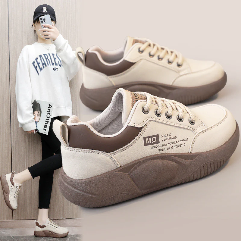 Damen Sportliche Sneakers mit dämpfender Laufsohle und modischem Design Heidi Mode
