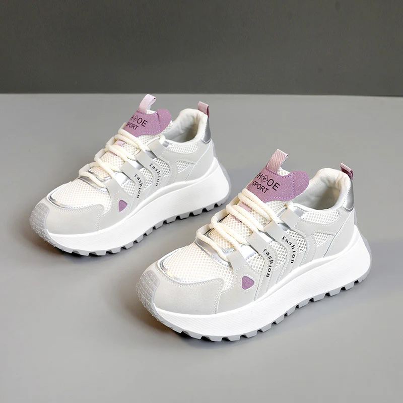 Damen Sportliche Sneakers mit dämpfender Laufsohle und strapazierfähigem Obermaterial Heidi Mode - Image 3
