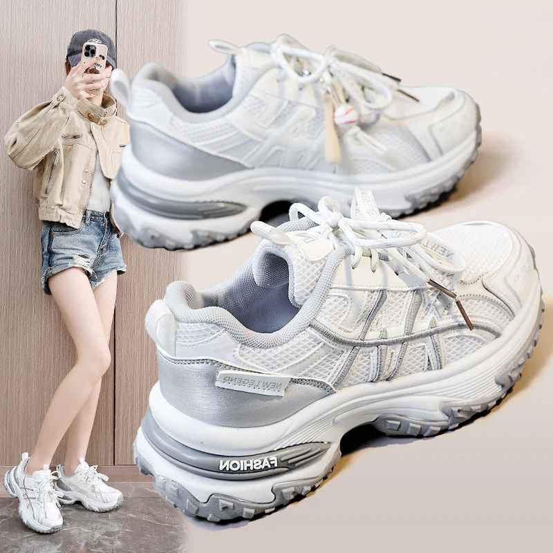 Damen Sportliche Sneakers mit dämpfender Sohle und atmungsaktivem Obermaterial Heidi Mode - Image 2
