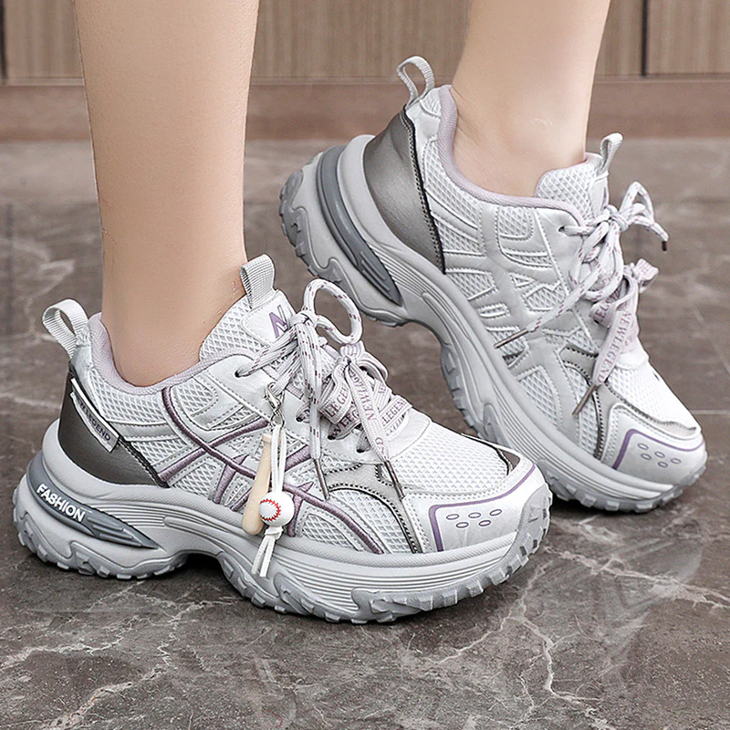 Damen Sportliche Sneakers mit dämpfender Sohle und atmungsaktivem Obermaterial Heidi Mode - Image 3