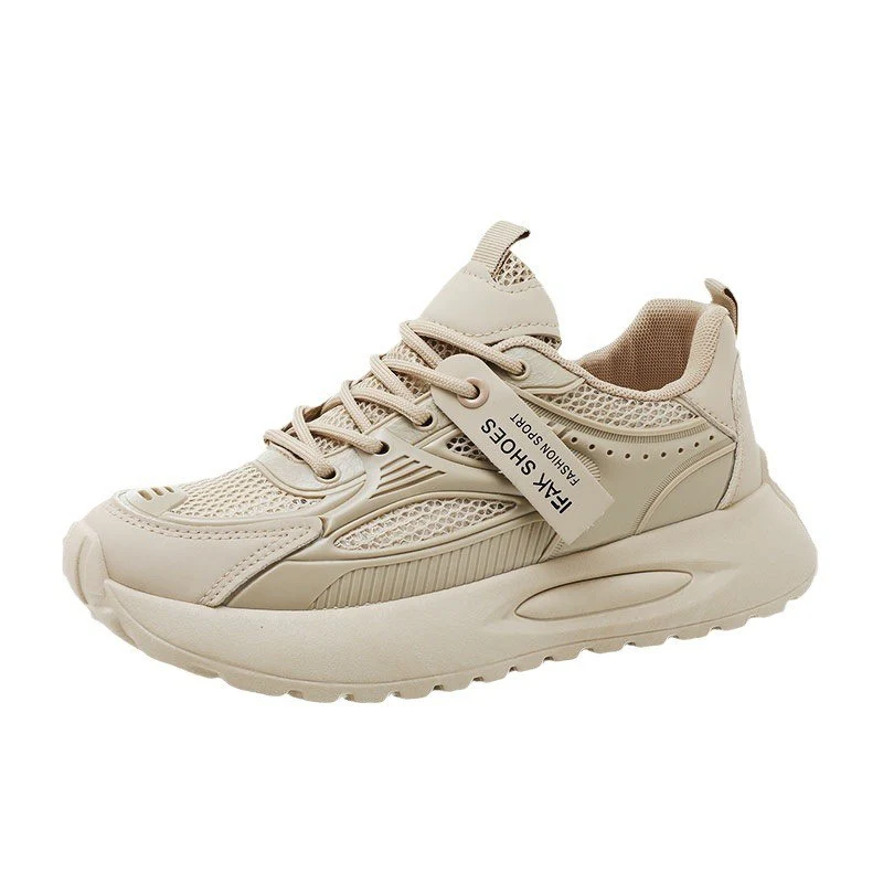 Damen Sportliche Sneakers mit dämpfender Sohle und atmungsaktiver Obermaterialstruktur Heidi Mode