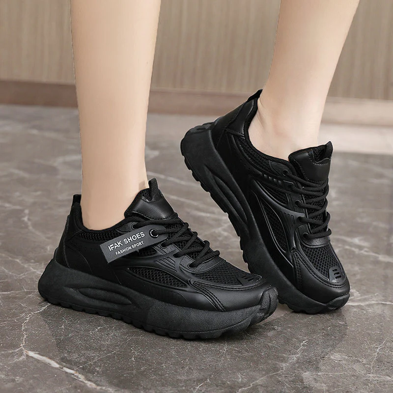 Damen Sportliche Sneakers mit dämpfender Sohle und atmungsaktiver Obermaterialstruktur Heidi Mode - Image 3