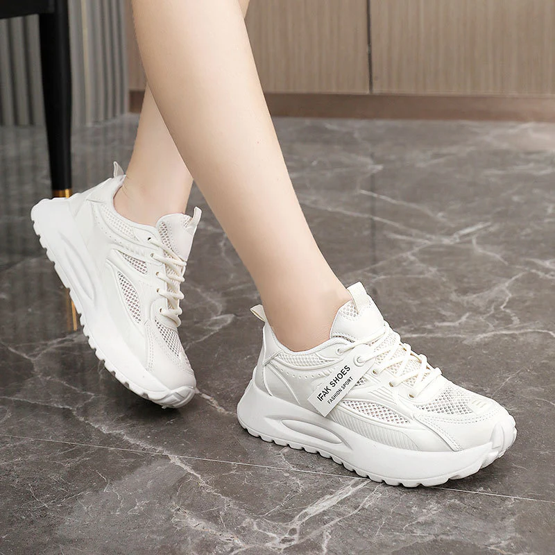 Damen Sportliche Sneakers mit dämpfender Sohle und atmungsaktiver Obermaterialstruktur Heidi Mode - Image 4