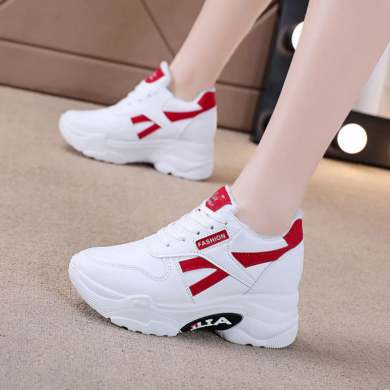 Damen Sportliche Sneakers mit dickem Profil und modischen Akzenten Heidi Mode - Image 4