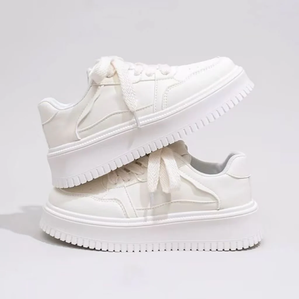Damen Sportliche Sneakers mit dicker Laufsohle und atmungsaktiver Fütterung Heidi Mode - Image 3