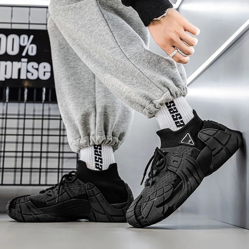 Damen Sportliche Sneakers mit elastischem Strickoberteil und innovativer Sohlenkonstruktion Heidi Mode - Image 4