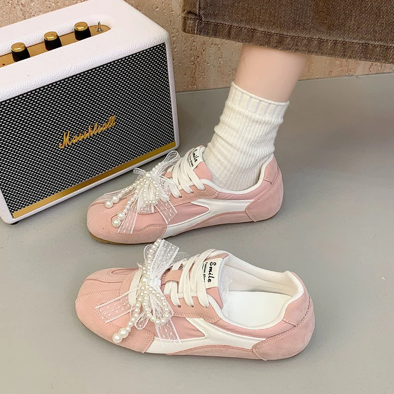 Damen Sportliche Sneakers mit elegantem Schleifendetail Heidi Mode - Image 4
