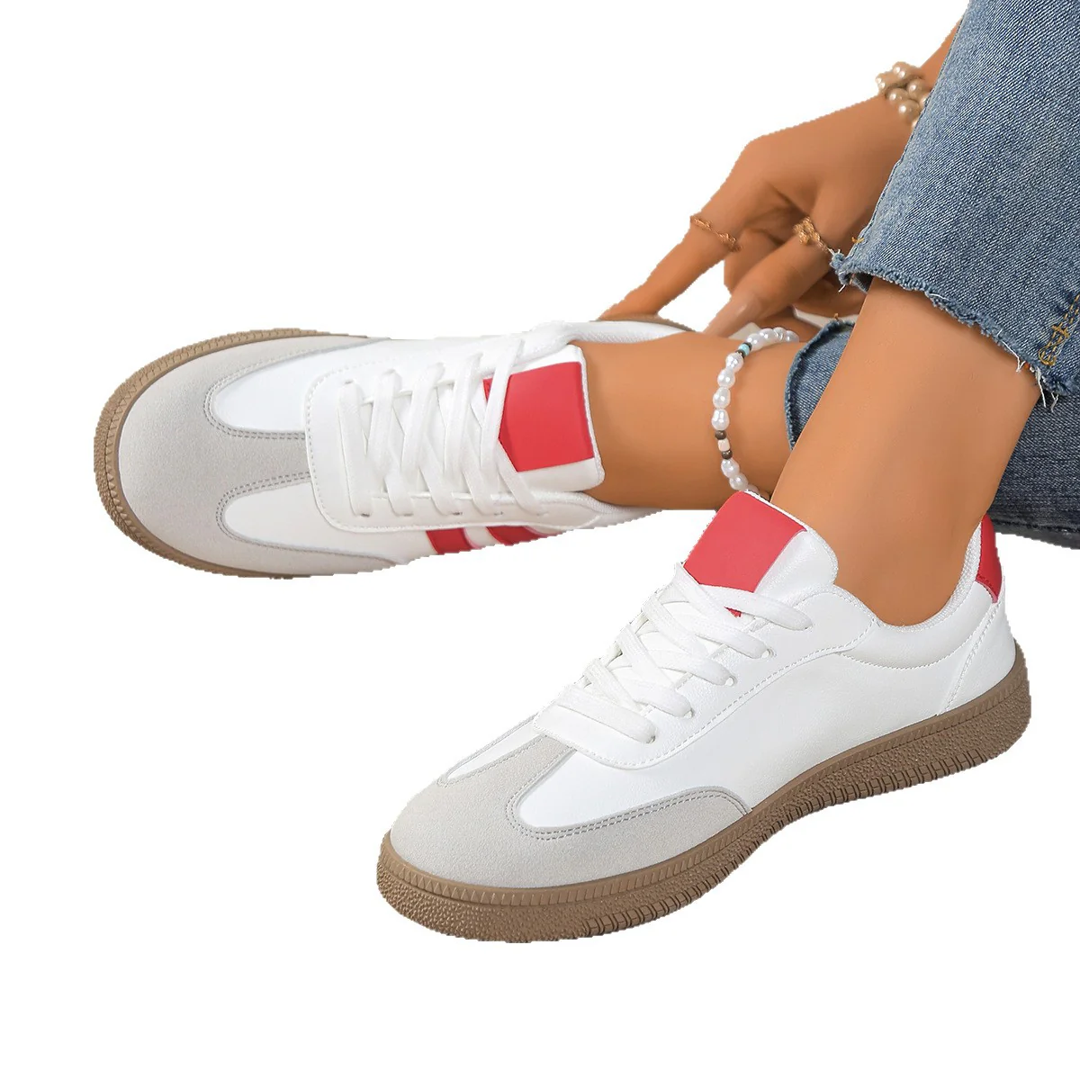 Damen Sportliche Sneakers mit eleganten Metallic-Details Heidi Mode - Image 13