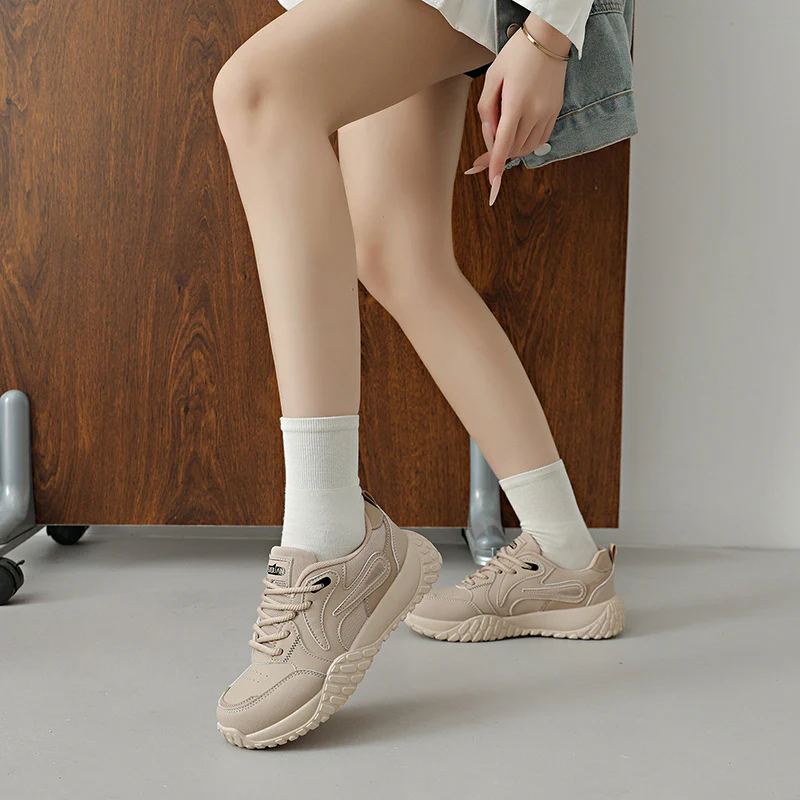 Damen sportliche Sneakers mit ergonomischem Dämpfungssystem und rutschfester Sohle Heidi Mode - Image 3