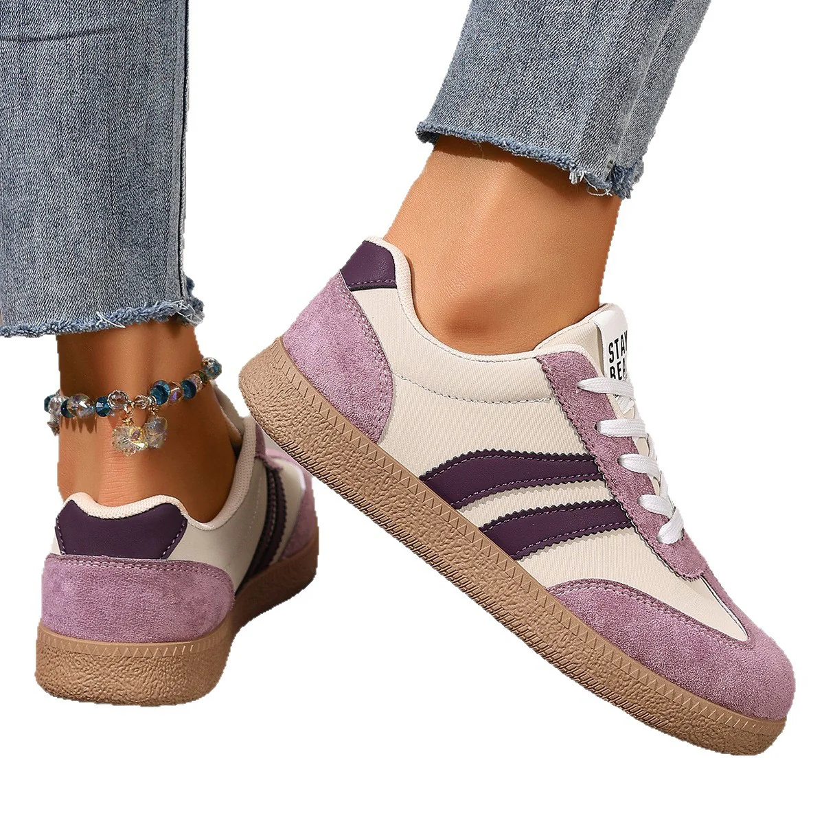 Damen Sportliche Sneakers mit ergonomischem Design und rutschfester Sohle Heidi Mode - Image 5