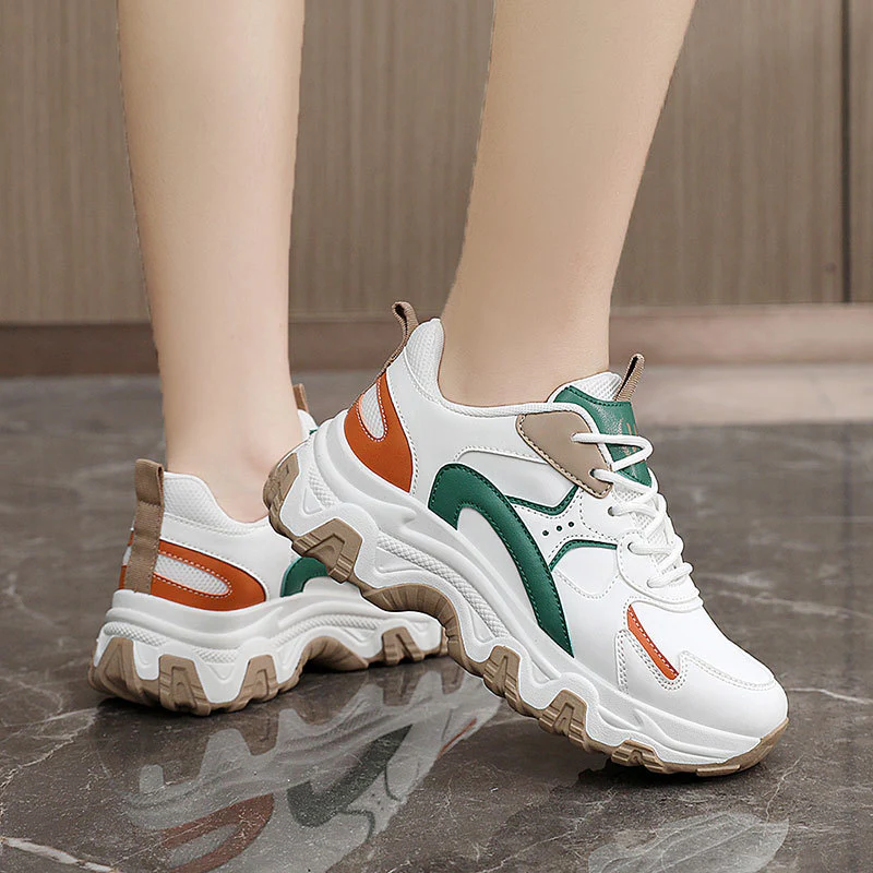 Damen Sportliche Sneakers mit gepolstertem Profil und stylischem Design Heidi Mode - Image 3