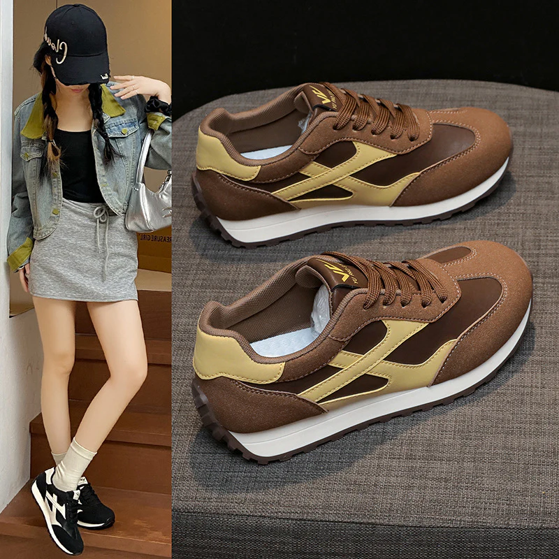 Damen Sportliche Sneakers mit gepolsterter Innensohle und rutschfester Sohle Heidi Mode