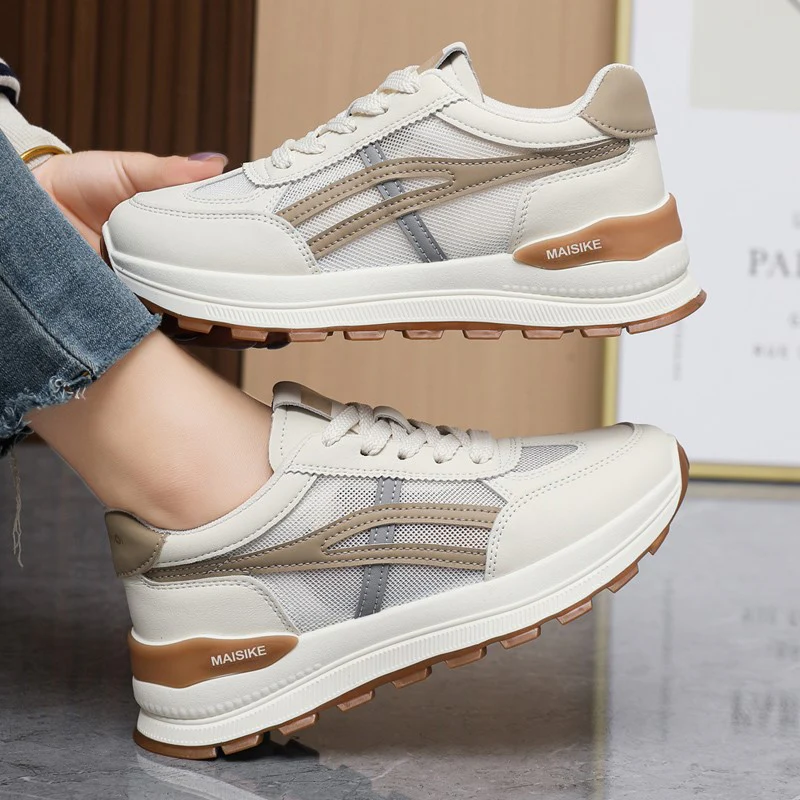 Damen Sportliche Sneakers mit gepolsterter Laufsohle und atmungsaktiver Mesh-Oberfläche Heidi Mode - Image 2
