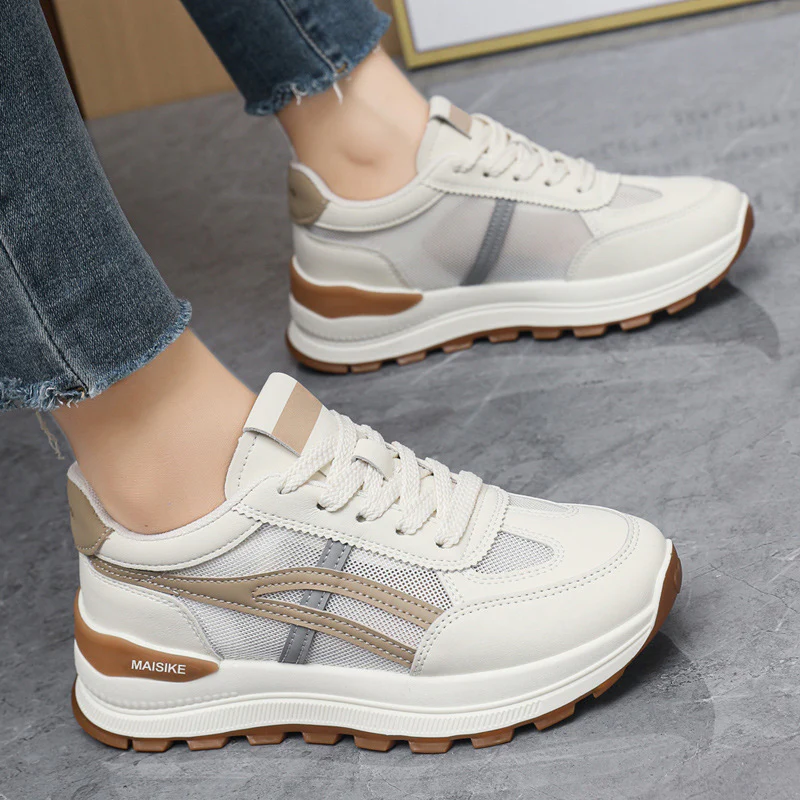 Damen Sportliche Sneakers mit gepolsterter Laufsohle und atmungsaktiver Mesh-Oberfläche Heidi Mode - Image 3