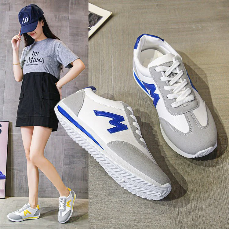 Damen Sportliche Sneakers mit gepolsterter Sohle und modischen Farbkontrasten Heidi Mode - Image 3