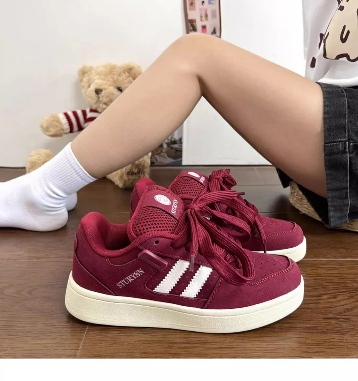 Damen Sportliche Sneakers mit gepolsterter Sohle und stylishem Design Heidi Mode - Image 8