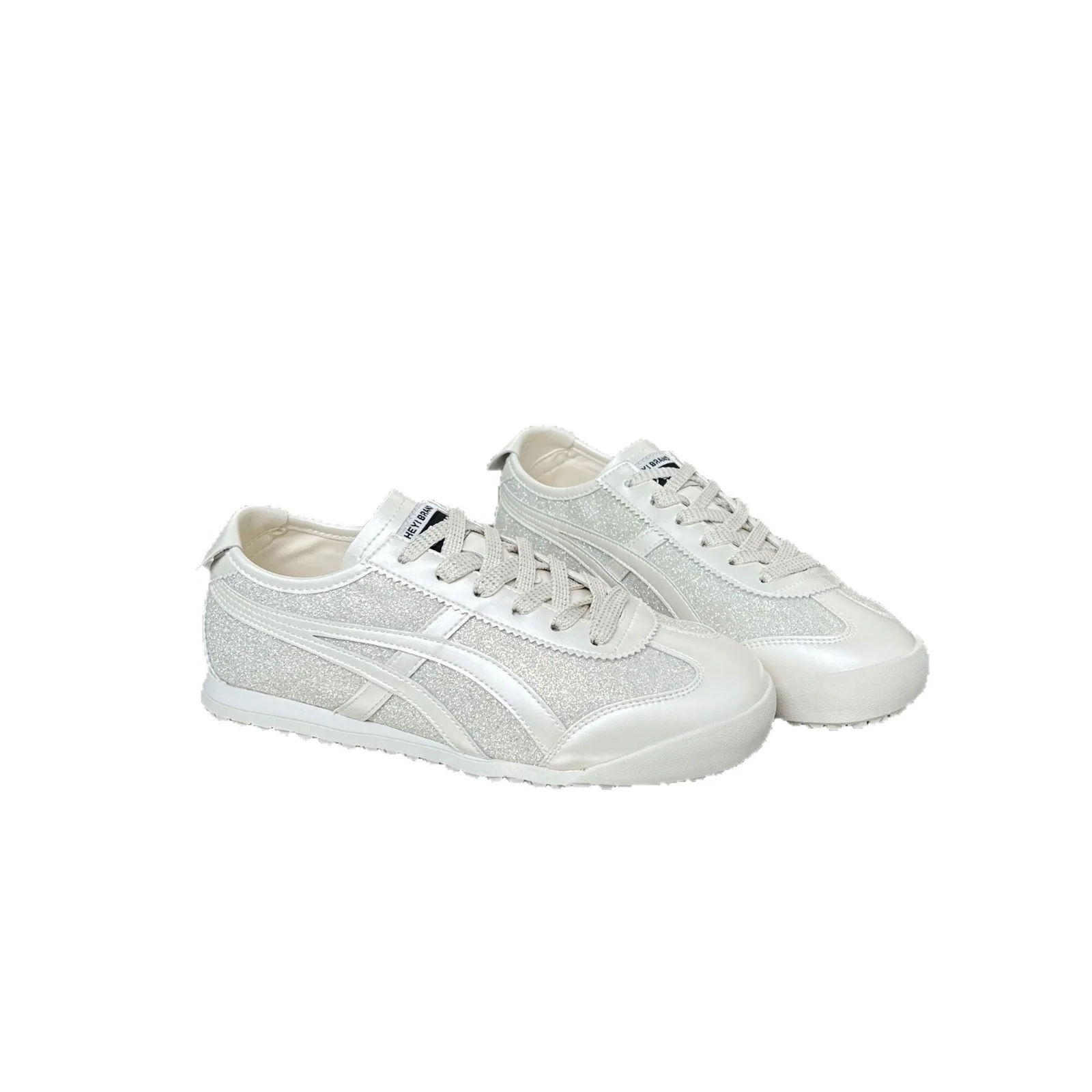 Damen Sportliche Sneakers mit glitzerndem Obermaterial und rutschfester Sohle Heidi Mode - Image 5