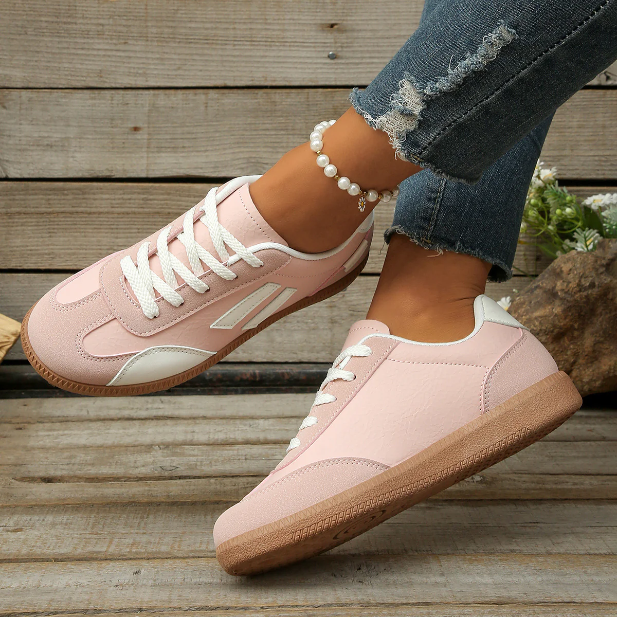 Damen sportliche Sneakers mit griffiger Laufsohle und atmungsaktivem Obermaterial Heidi Mode - Image 6