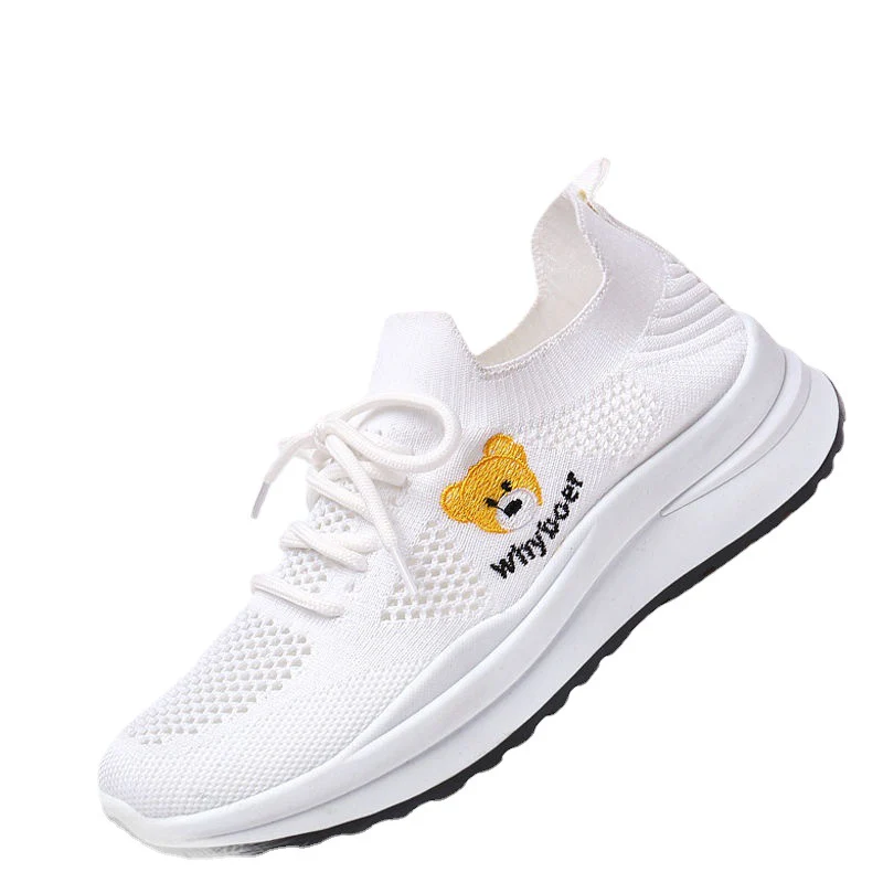 Damen Sportliche Sneakers mit hochwertigem Strick-Obermaterial und elastischem Schnürsystem Heidi Mode - Image 5