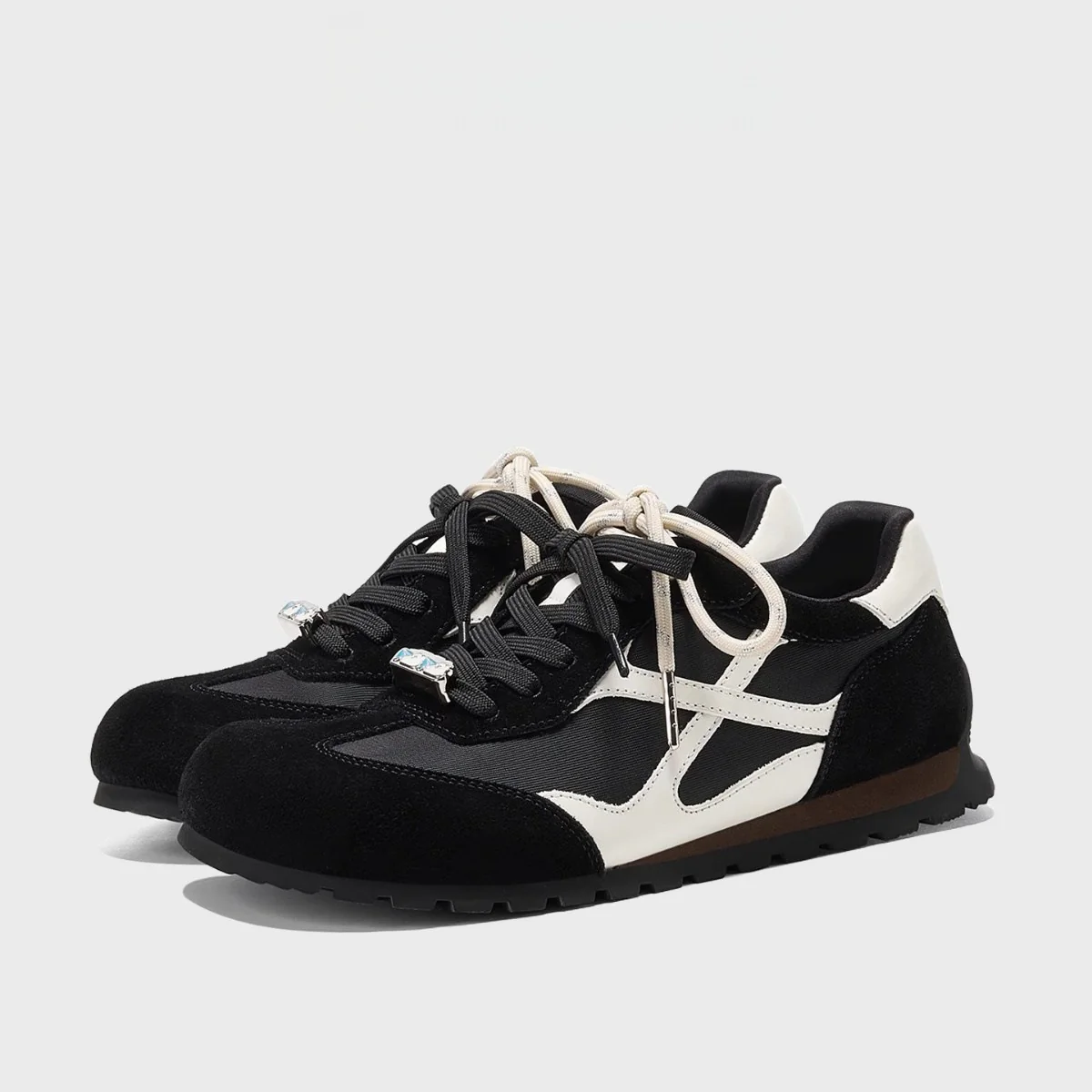 Damen Sportliche Sneakers mit hochwertigem Wildleder und atmungsaktivem Mesh Heidi Mode - Image 3