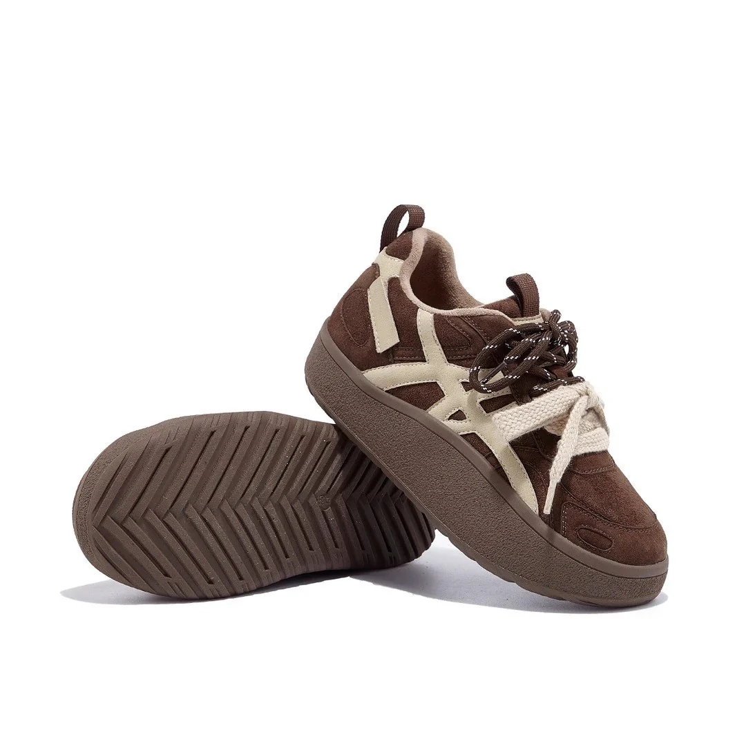 Damen Sportliche Sneakers mit hohem Plateau und modischem Schnürsystem Heidi Mode - Image 3