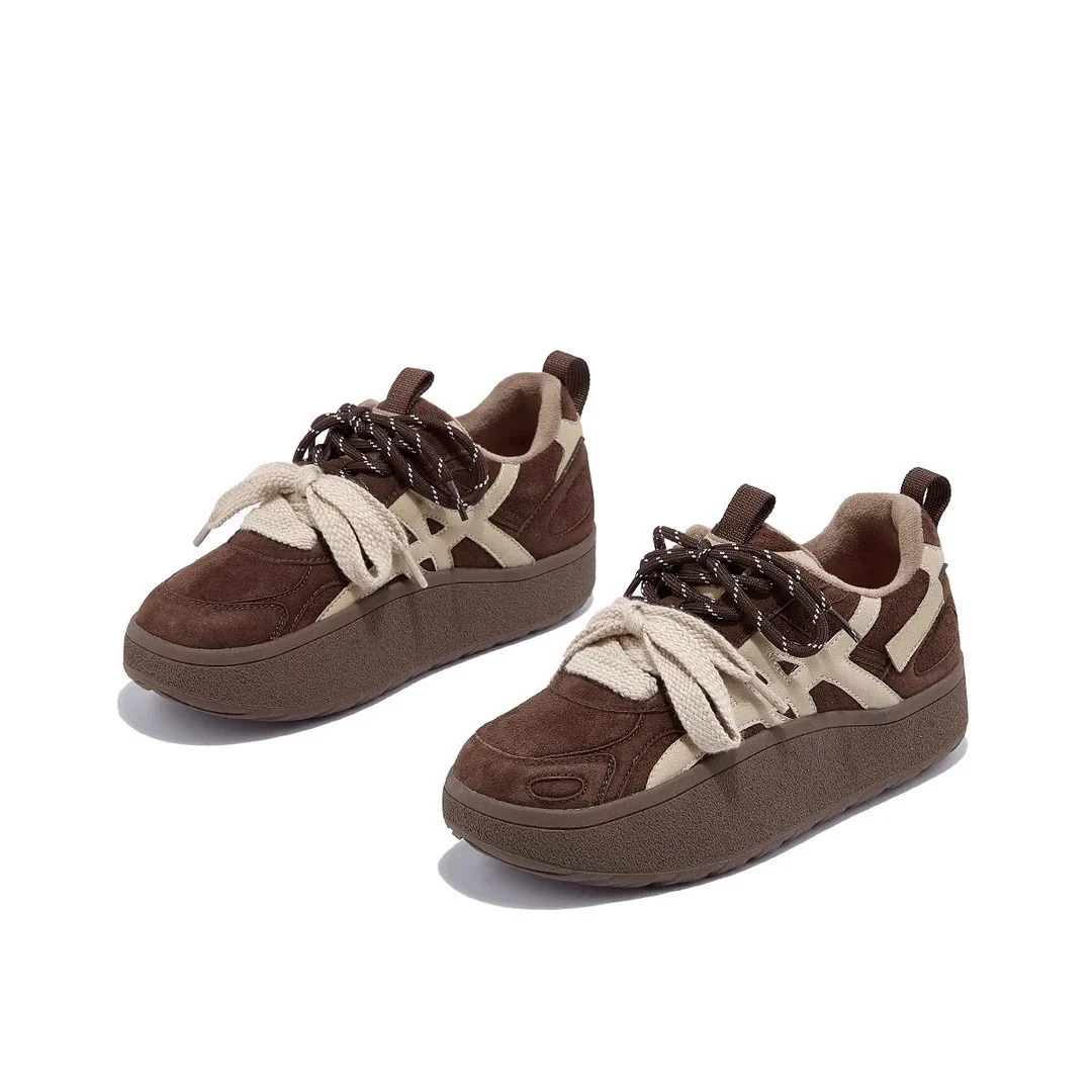 Damen Sportliche Sneakers mit hohem Plateau und modischem Schnürsystem Heidi Mode - Image 4