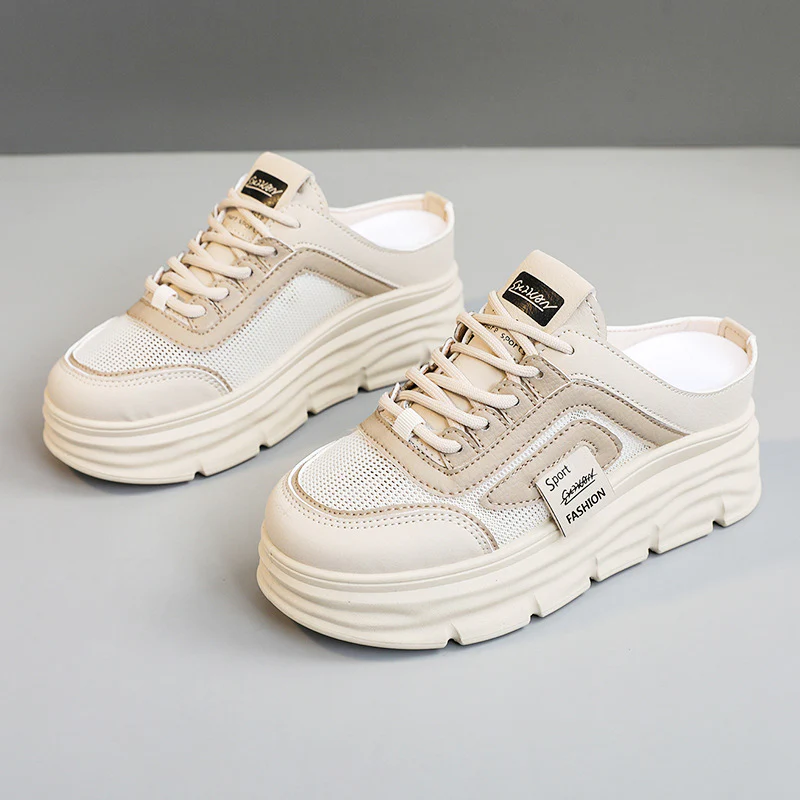 Damen Sportliche Sneakers mit hohem Plateau von Heidi Mode - Image 2