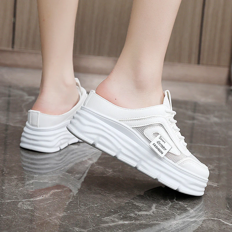 Damen Sportliche Sneakers mit hohem Plateau von Heidi Mode - Image 4