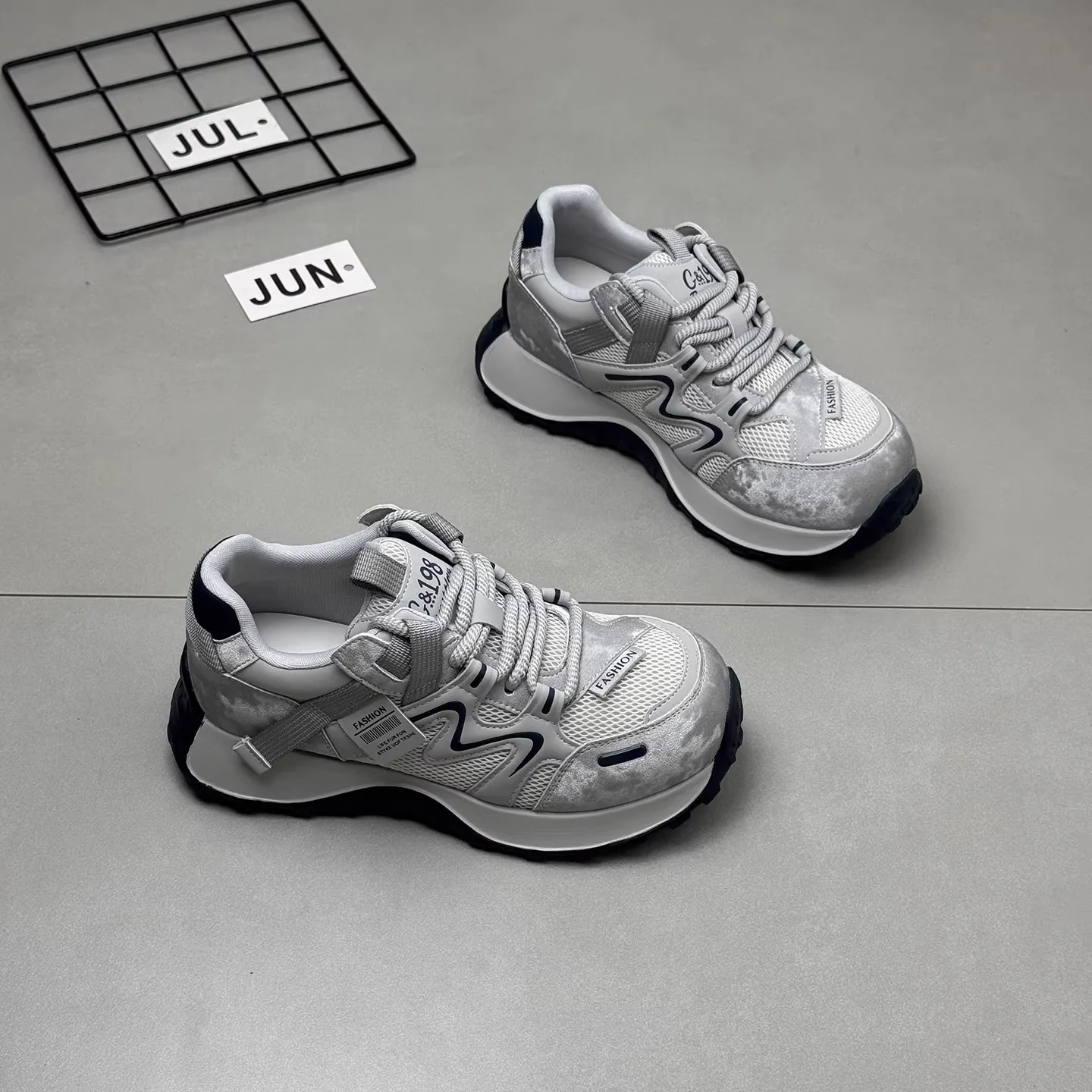 Damen Sportliche Sneakers mit hohem Tragekomfort und atmungsaktiver Obermaterialkombination Heidi Mode