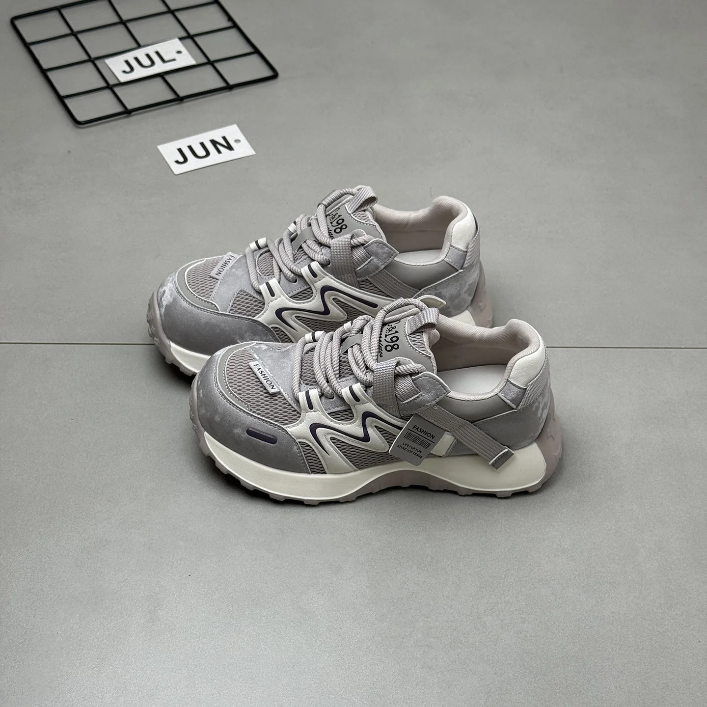 Damen Sportliche Sneakers mit hohem Tragekomfort und atmungsaktiver Obermaterialkombination Heidi Mode - Image 6