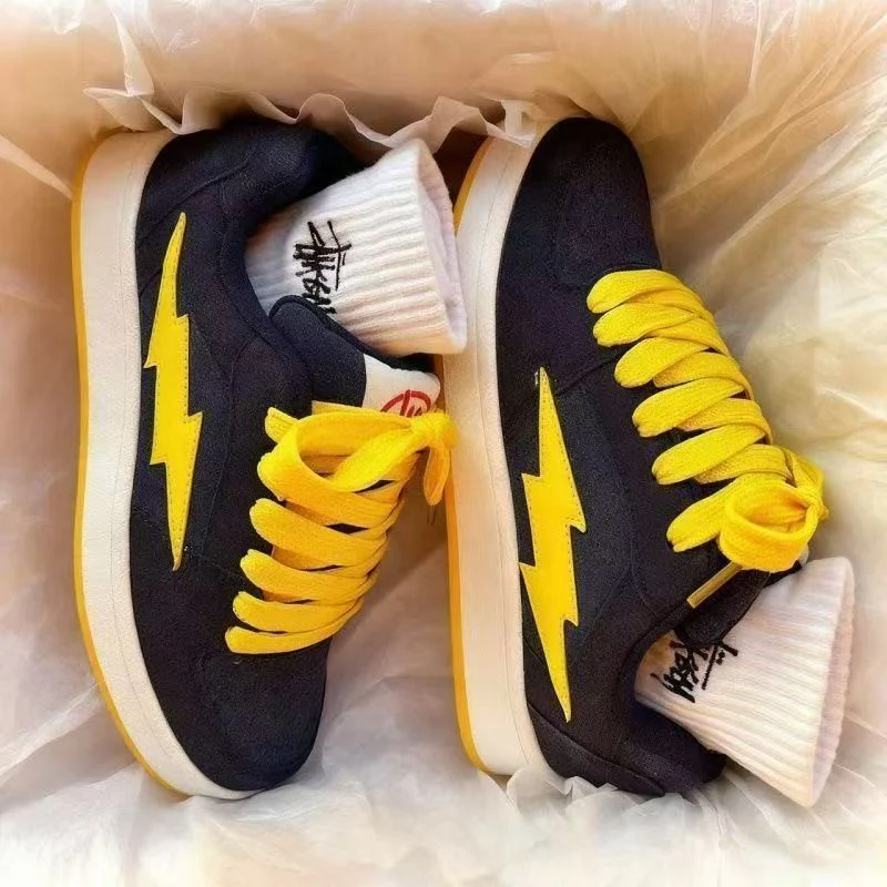 Damen Sportliche Sneakers mit innovationsstarkem Schnüroptik und rutschsicherer Sohle Heidi Mode - Image 2