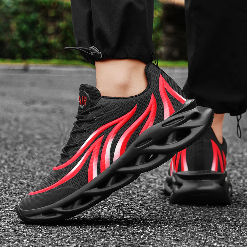 Damen Sportliche Sneakers mit innovativem Dämpfungssystem und atmungsaktiver Mesh-Oberfläche Heidi Mode