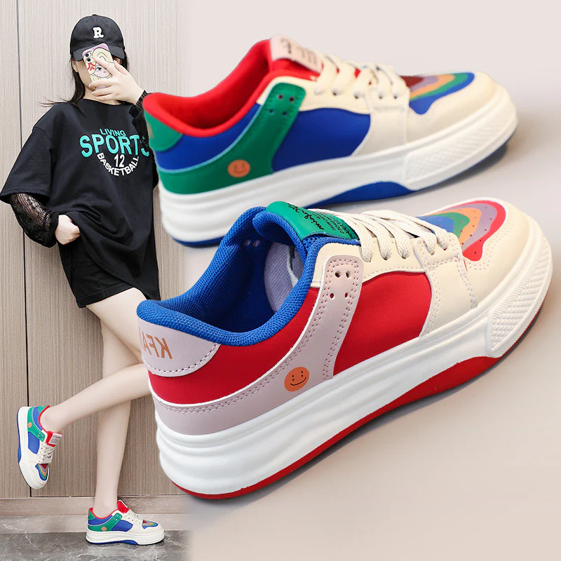 Damen Sportliche Sneakers mit innovativem Designs und atmungsaktiver Obermaterialstruktur Heidi Mode