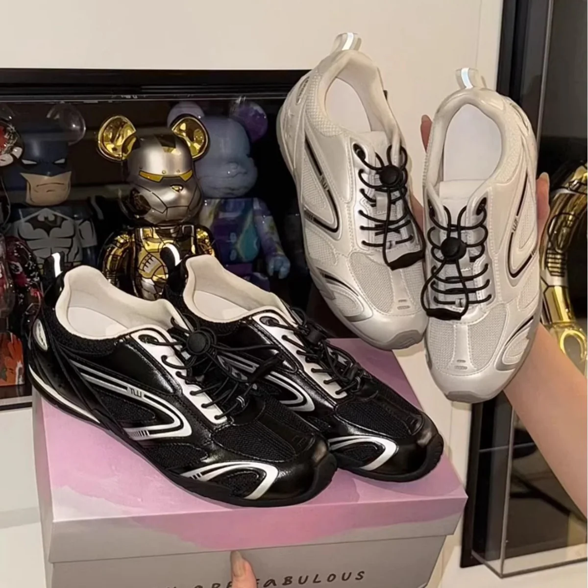 Damen Sportliche Sneakers mit innovativem Schnürsystem und atmungsaktiver Sohle Heidi Mode - Image 2