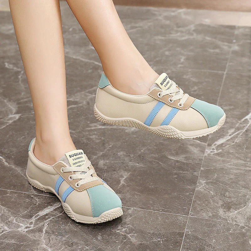 Damen Sportliche Sneakers mit innovativen Farbapplikationen und atmungsaktiver Konstruktion Heidi Mode - Image 3