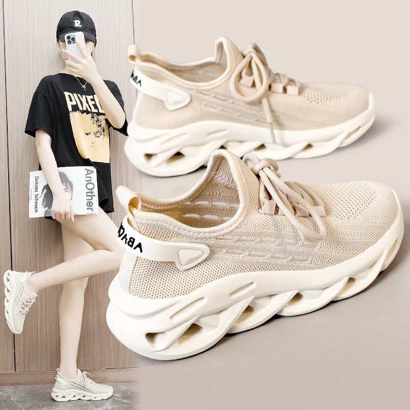 Damen Sportliche Sneakers mit innovativer Dämpfung und atmungsaktiver Obermaterialstruktur Heidi Mode