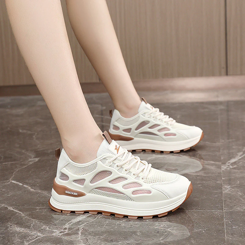 Damen Sportliche Sneakers mit innovativer Netzstruktur und rutschfester Laufsohle Heidi Mode - Image 3