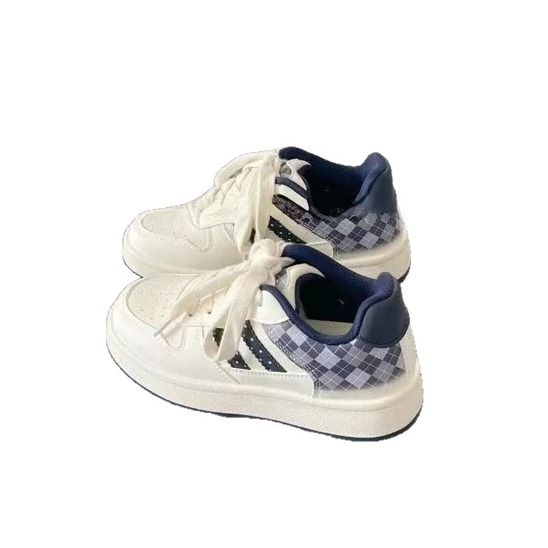 Damen Sportliche Sneakers mit kariertem Design und gepolsterter Innensohle Heidi Mode - Image 5