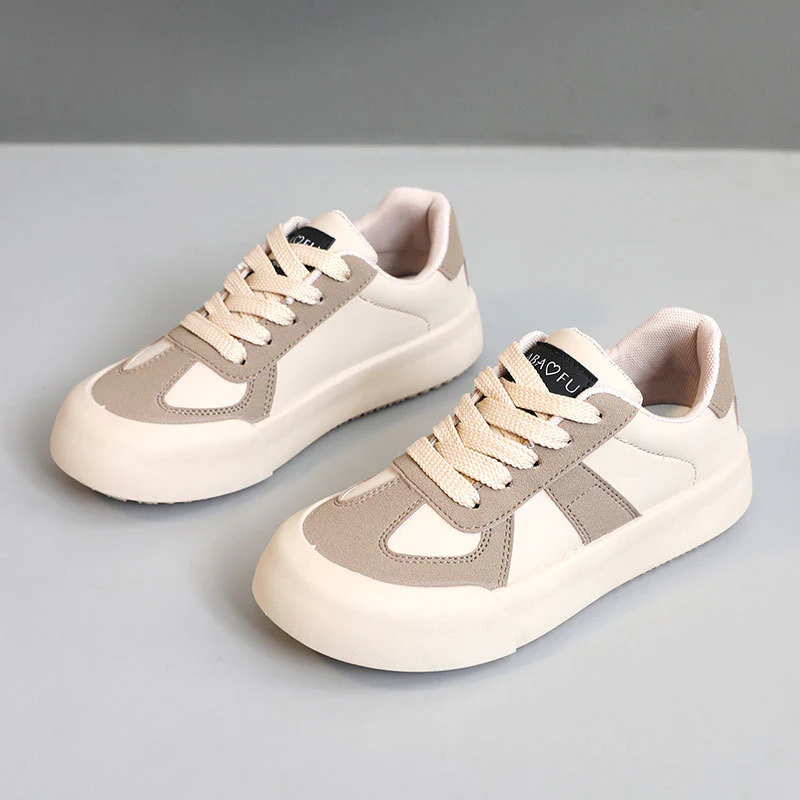 Damen Sportliche Sneakers mit kontrastierenden Materialien Heidi Mode - Image 6