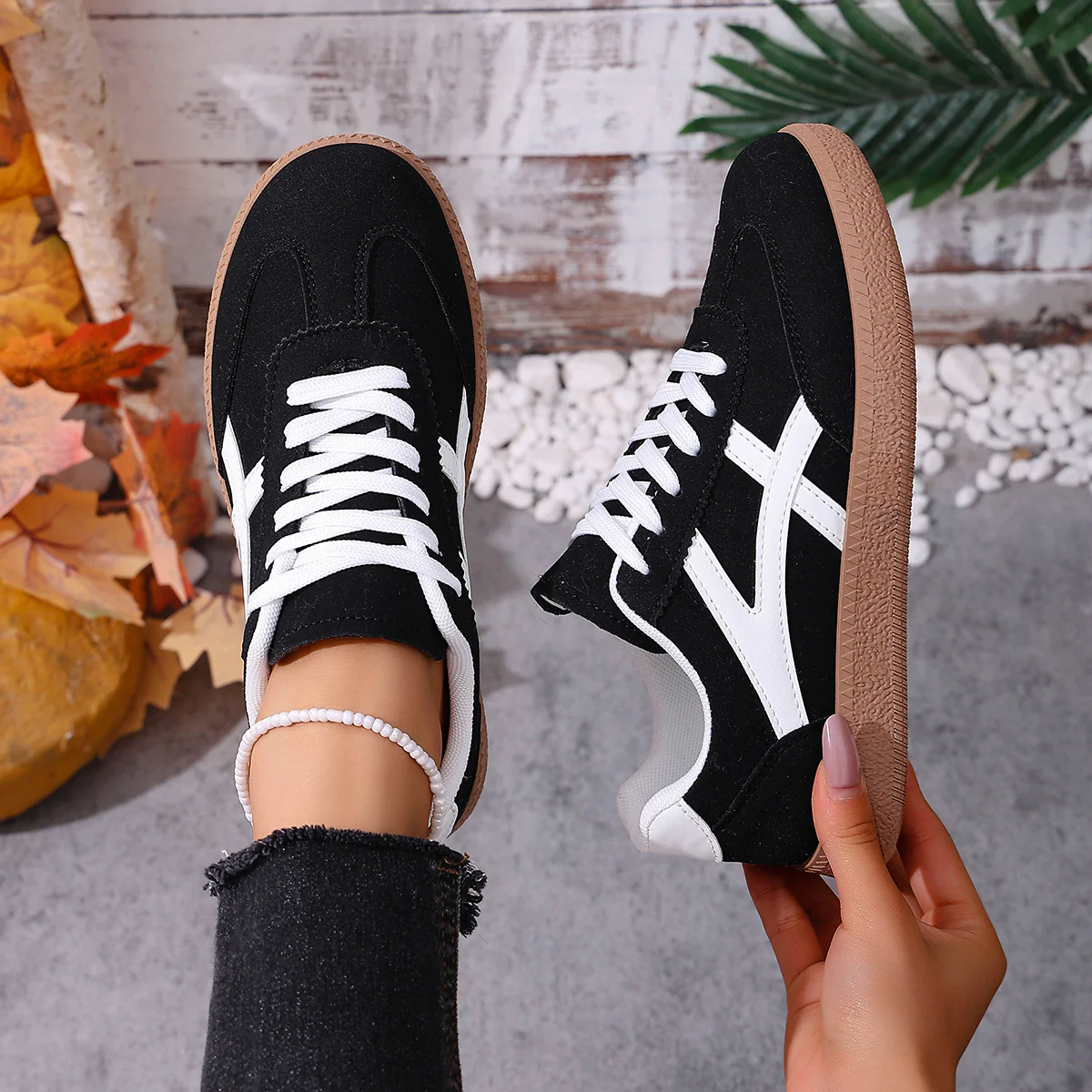Damen Sportliche Sneakers mit leichtem Obermaterial und rutschfester Sohle Heidi Mode - Image 3