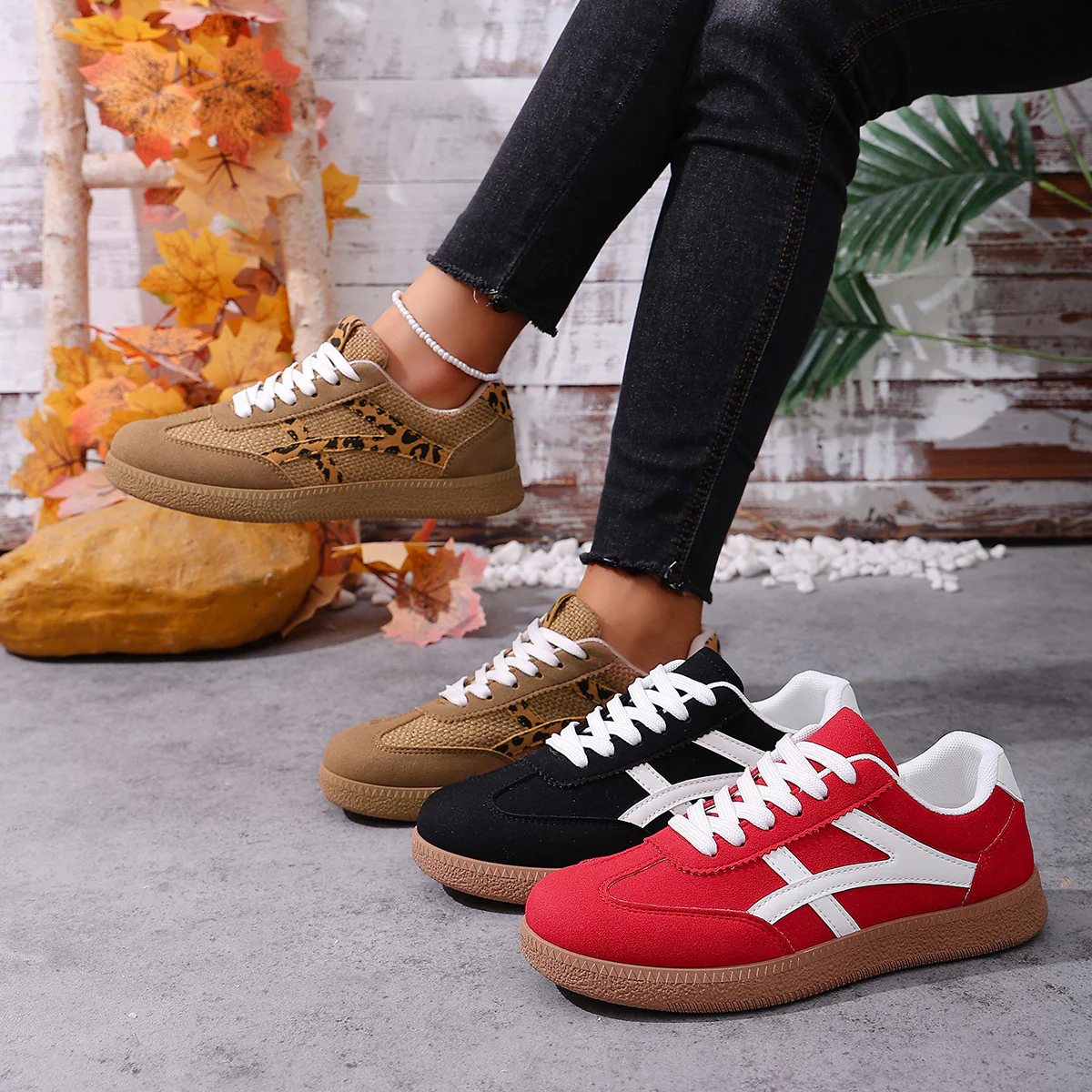 Damen Sportliche Sneakers mit leichtem Obermaterial und rutschfester Sohle Heidi Mode - Image 4