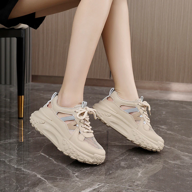 Damen Sportliche Sneakers mit luftdurchlässigem Obermaterial und rutschfester Sohle Heidi Mode - Image 4