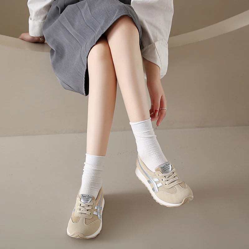 Damen Sportliche Sneakers mit luftdurchlässiger Mesh-Oberfläche und flexibler Dämpfung Heidi Mode - Image 3